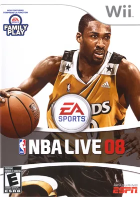 NBA Live 08 box cover front